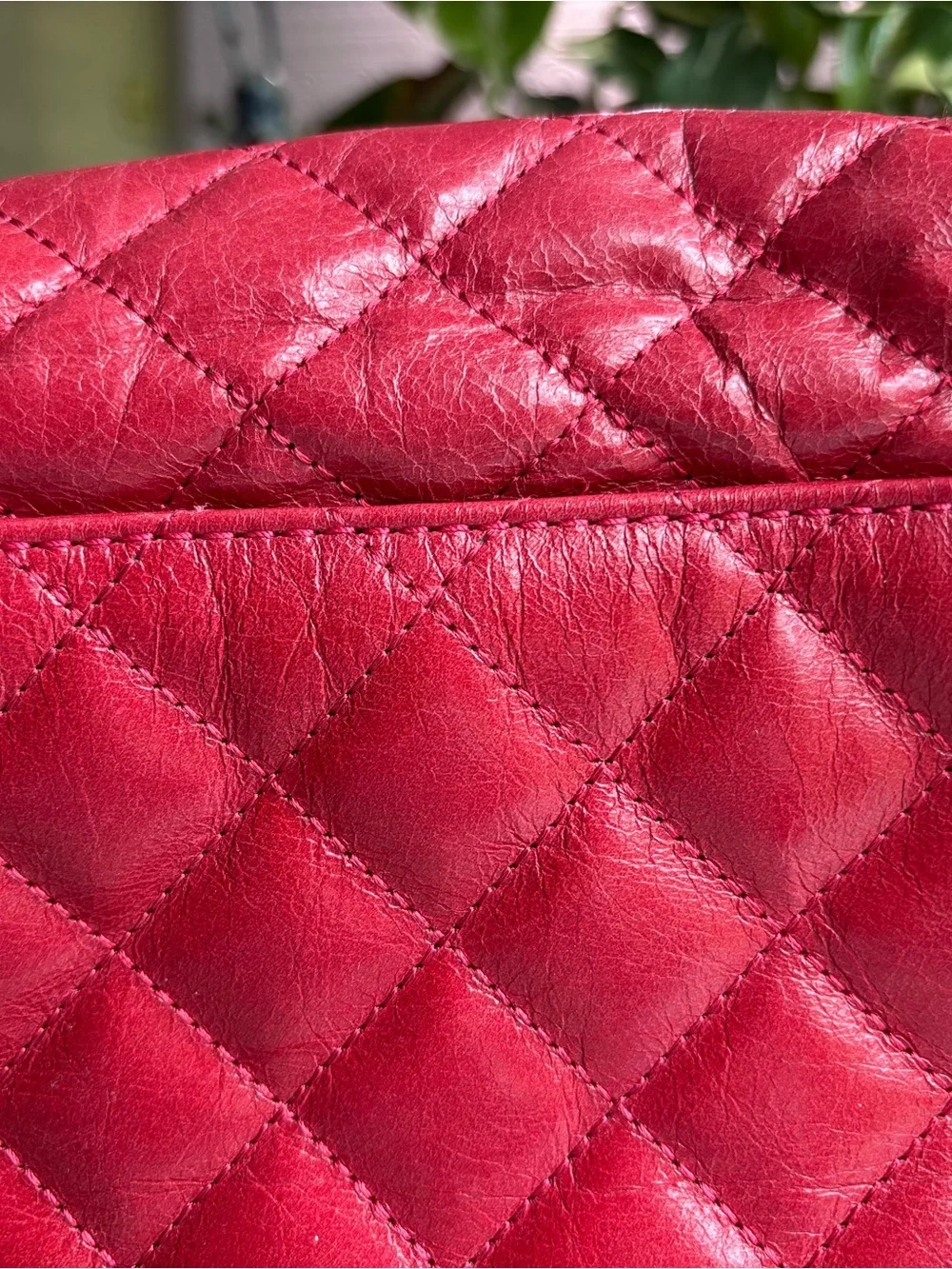 Michael Kors Red Quilted Chain-Shoulder Bag